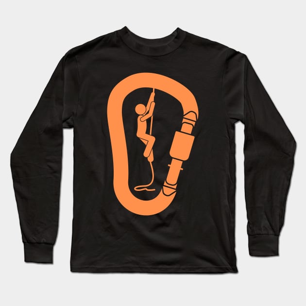 Rock Climbing Long Sleeve T-Shirt by Climbinghub